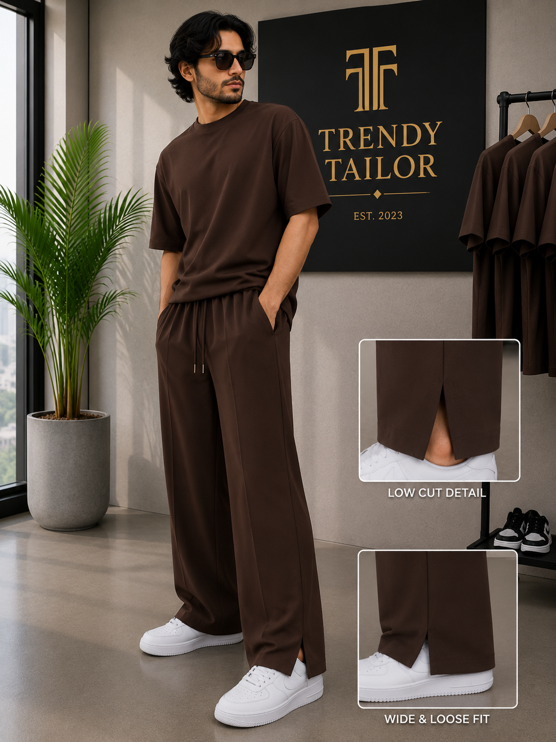 Men"s Low Cut Solid Baggy