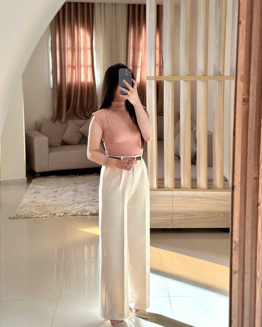 LADIES’ PREMIUM HIGH-WAIST WIDE-LEG FORMAL PANTS