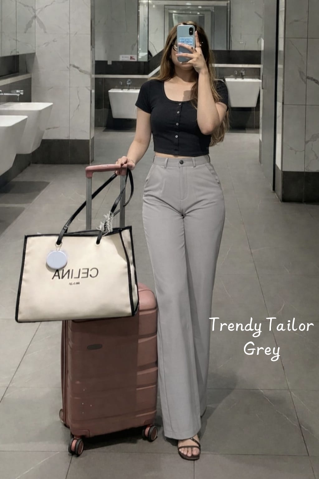 LADIES’ PREMIUM HIGH-WAIST WIDE-LEG FORMAL PANTS