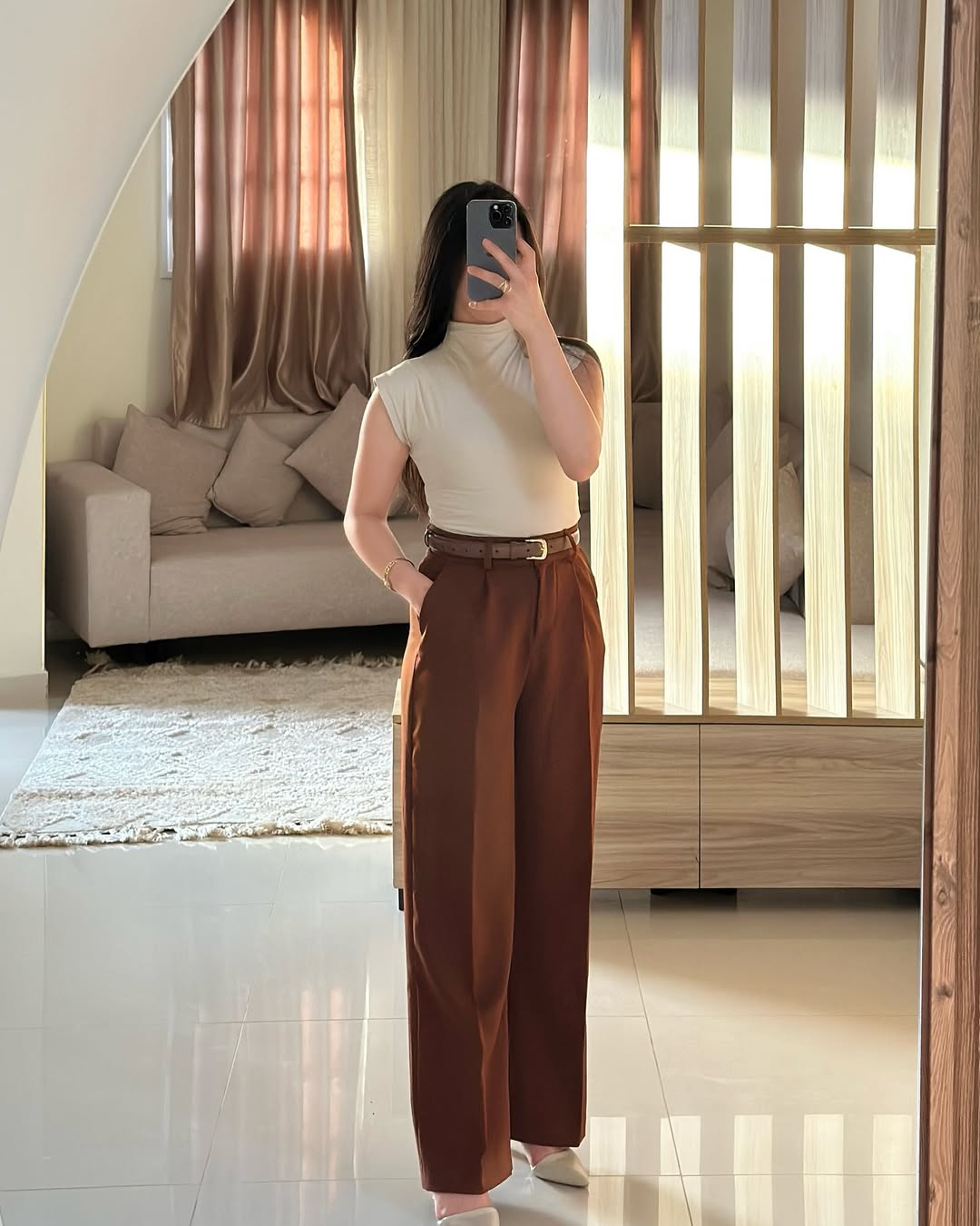 LADIES’ PREMIUM HIGH-WAIST WIDE-LEG FORMAL PANTS