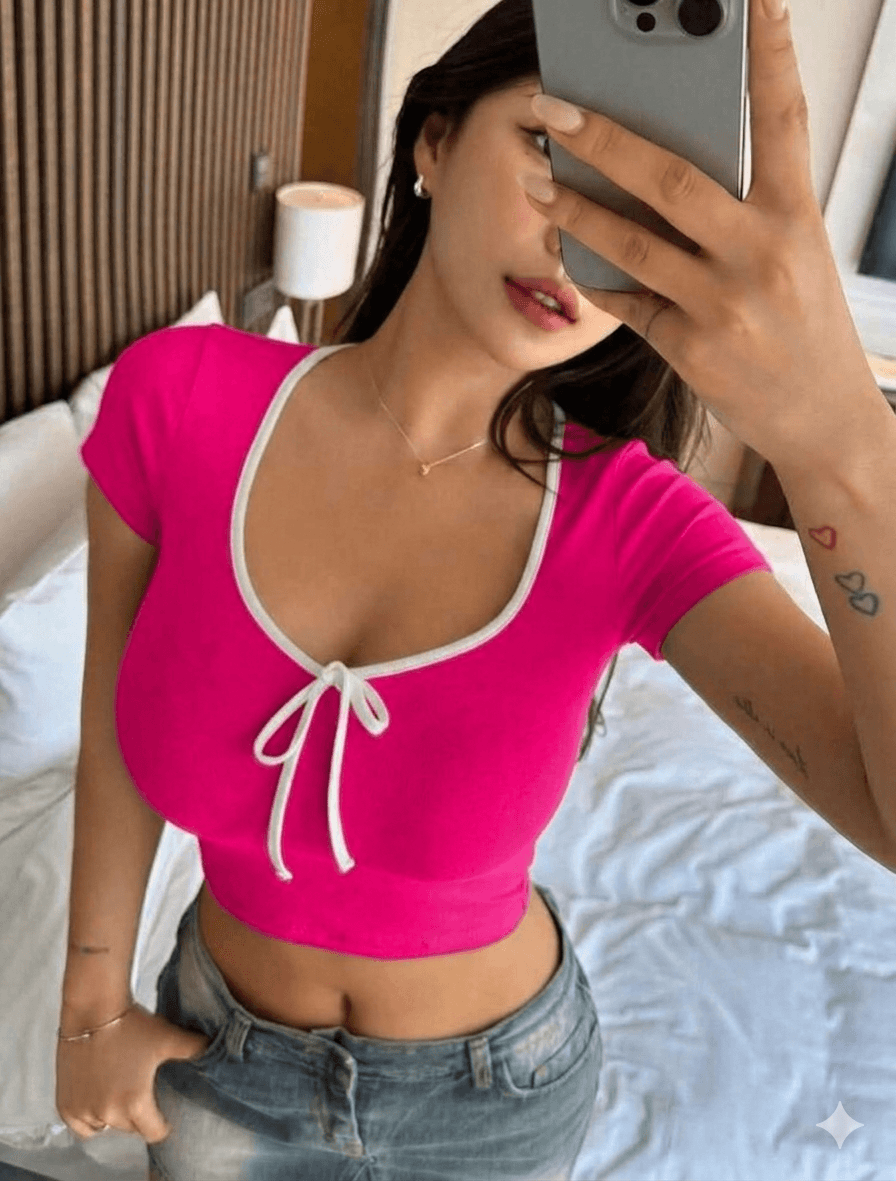 Sexy Ribbed Crop Top for Women