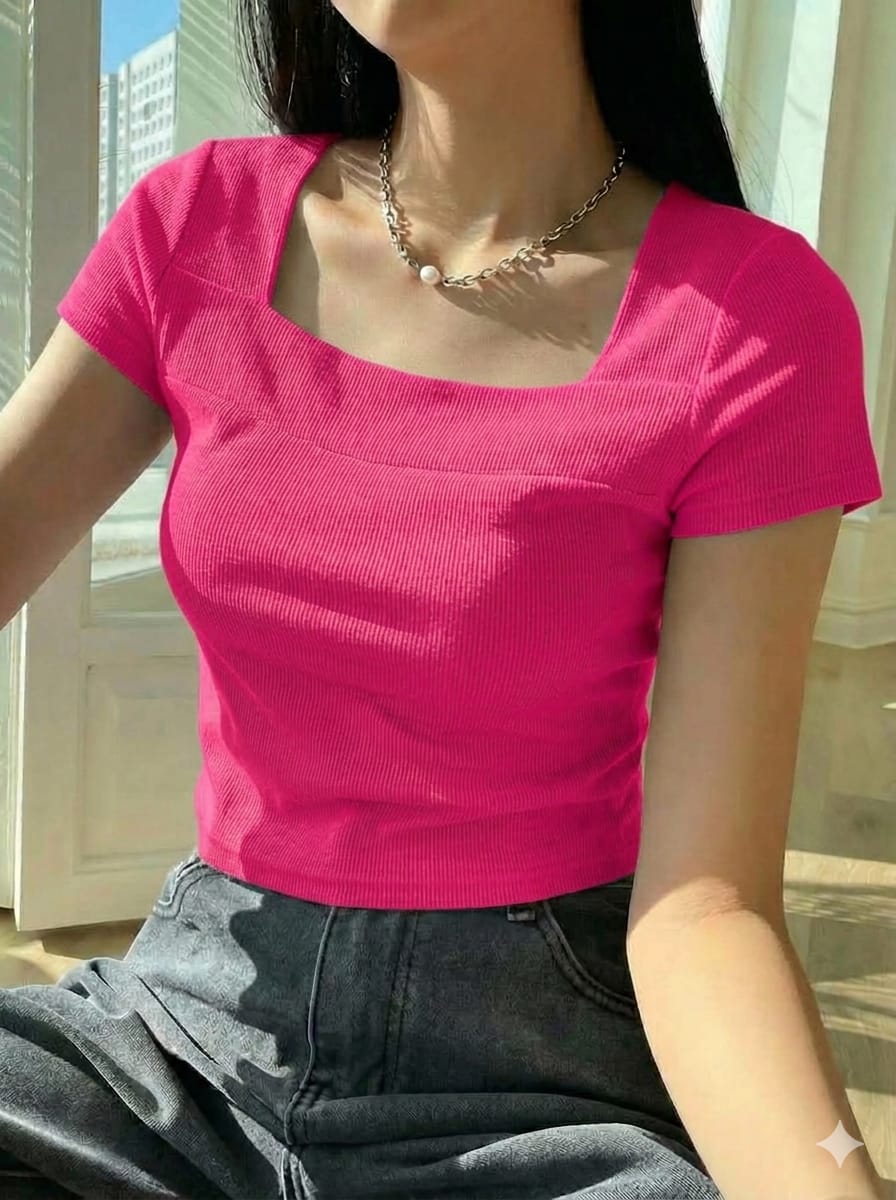 Premium Square Neck RIB Tops