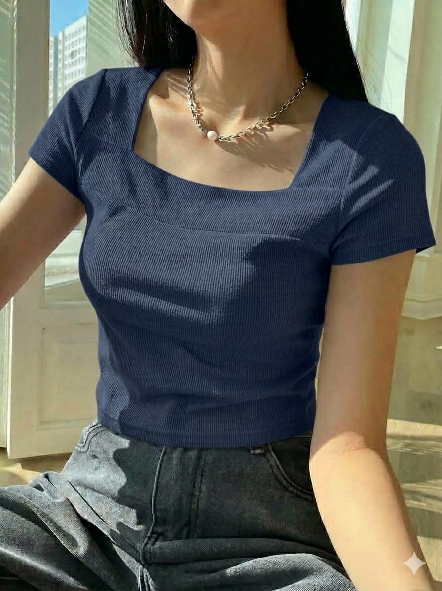 Premium Square Neck RIB Tops