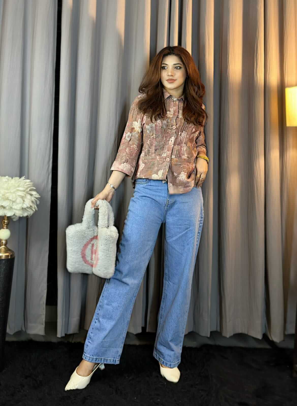Ladies High Waist Baggy Denim Pant – Bangladesh