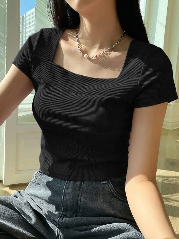 Premium Square Neck RIB Tops